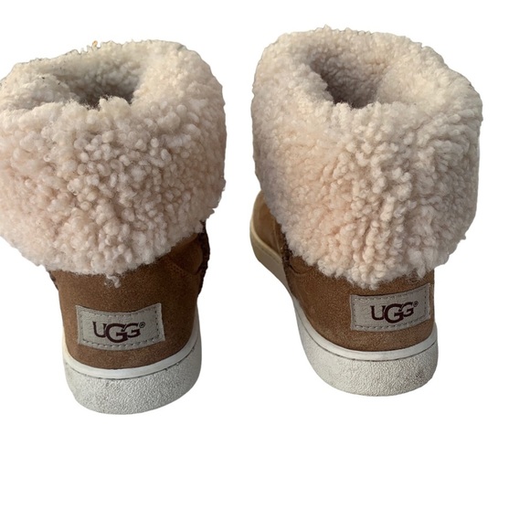 UGG Mika Classic Genuine Shearling Sneaker Boot in Chestnut 6.5 - Picture 7 of 12
